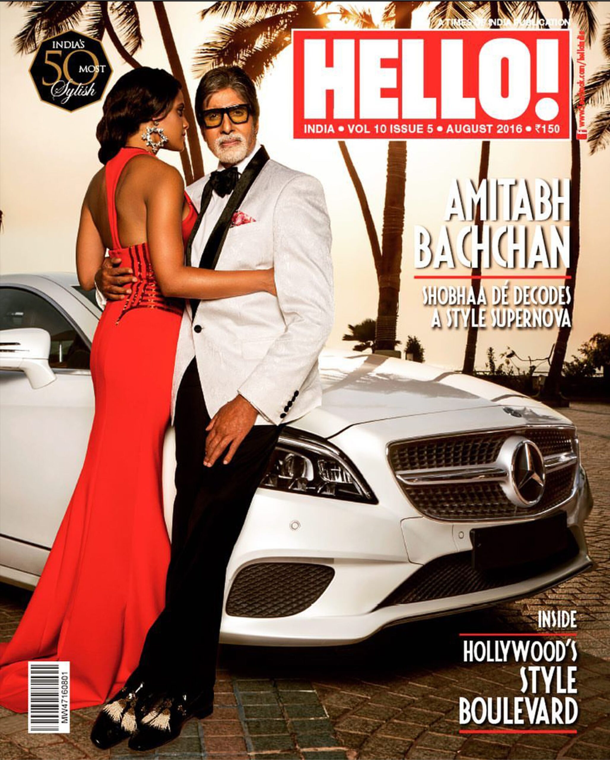 Amitabh Bachan with red laddy