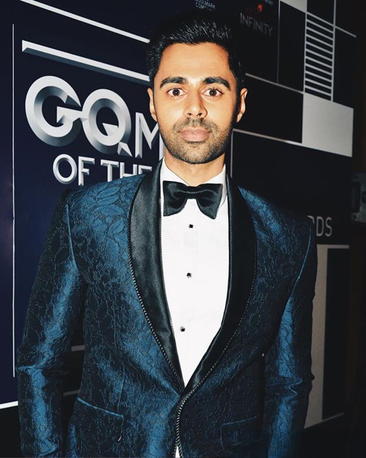 Hassan Minhaj with shiny look